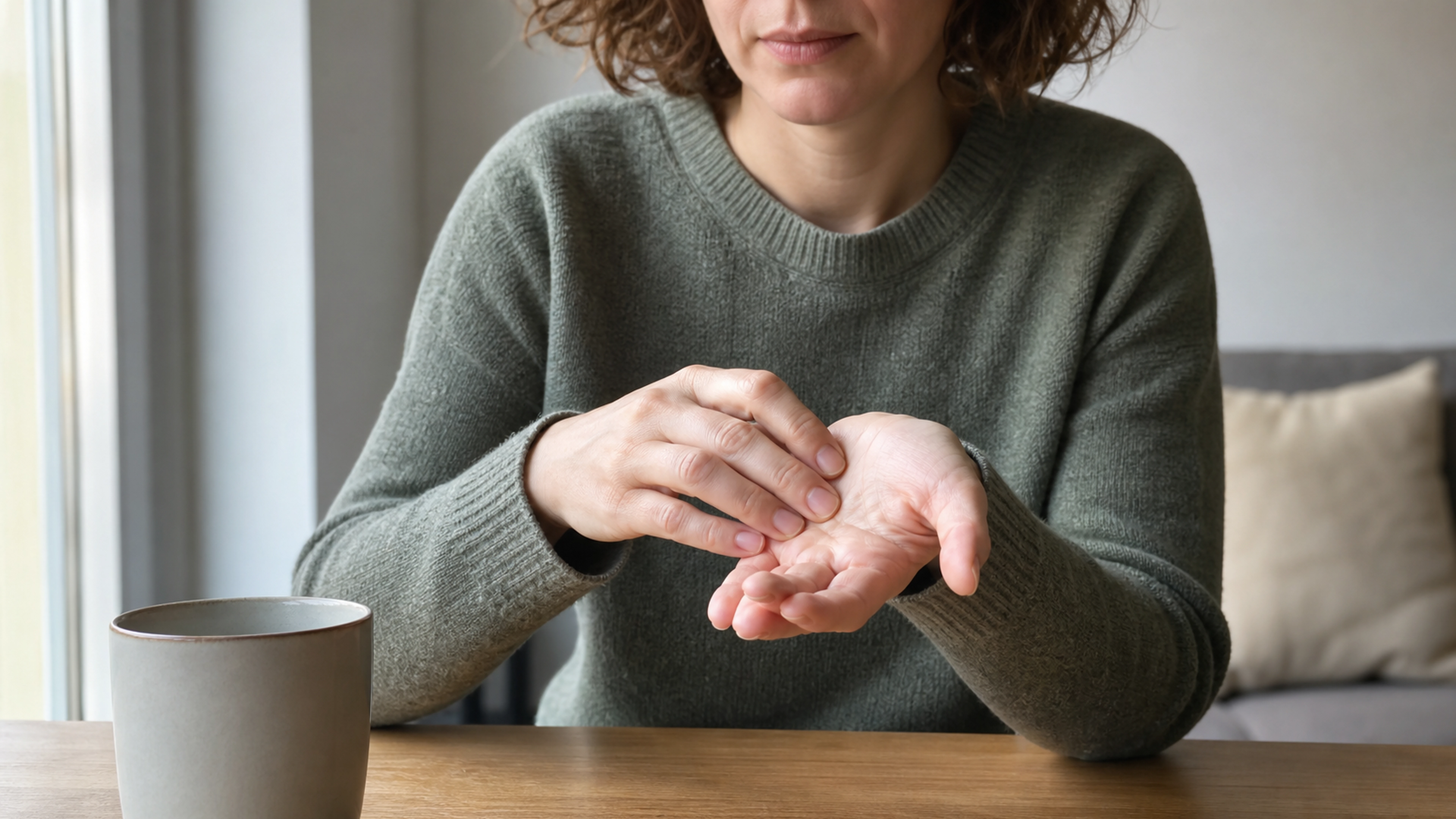 Illustration éditoriale pour l’article « Stress et fourmillements : comment apaiser vos nerfs »
